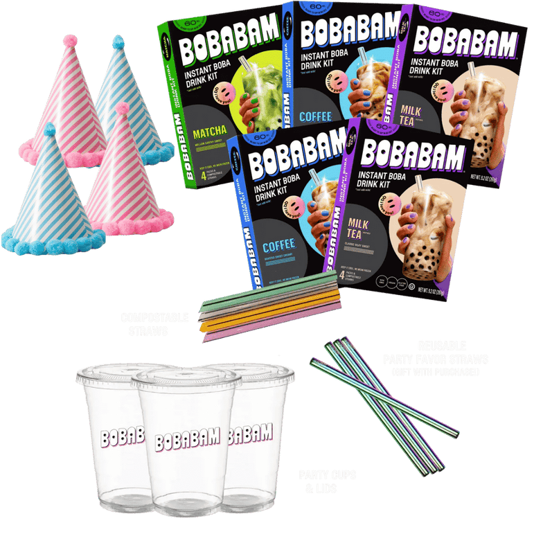 PICK ME UP PARTY PACK (20 DRINKS) + PARTY HATS