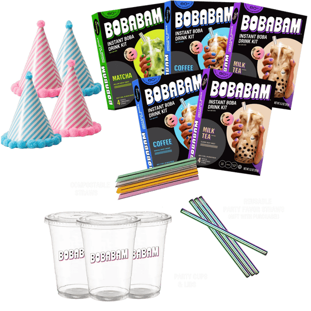 PICK ME UP PARTY PACK (20 DRINKS) + PARTY HATS